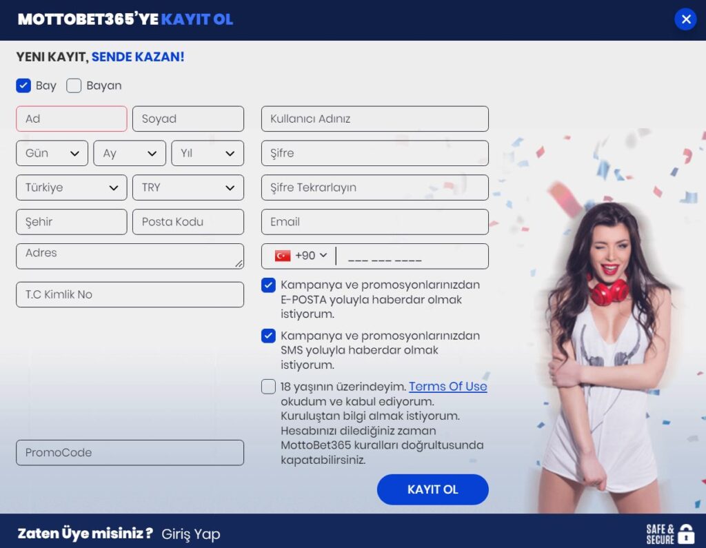 mottobet hesap açma